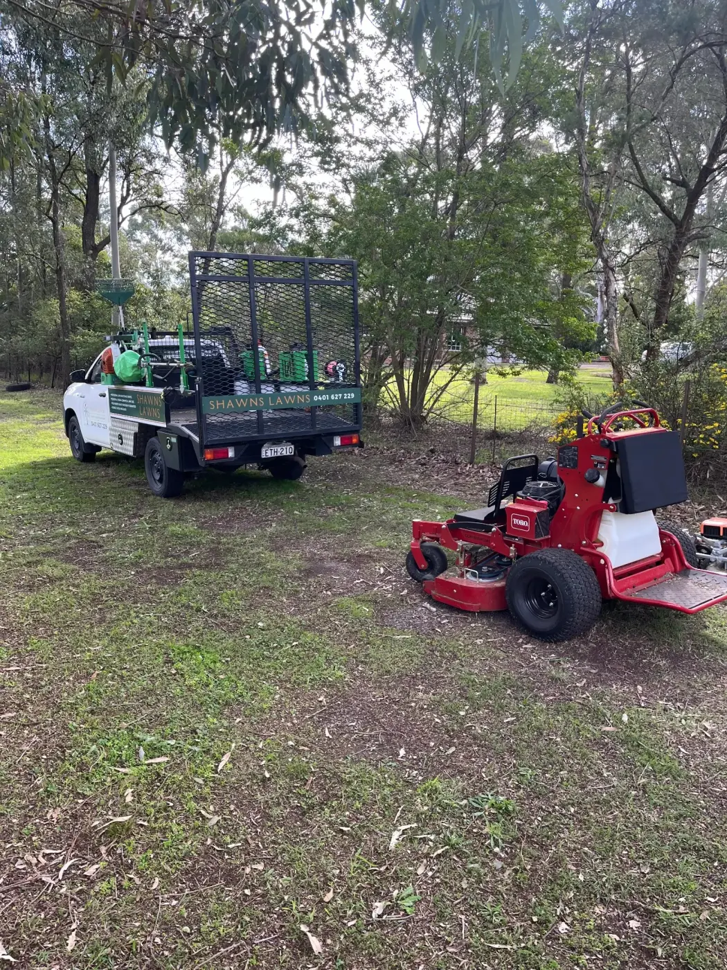 Shawns Lawns equipment
